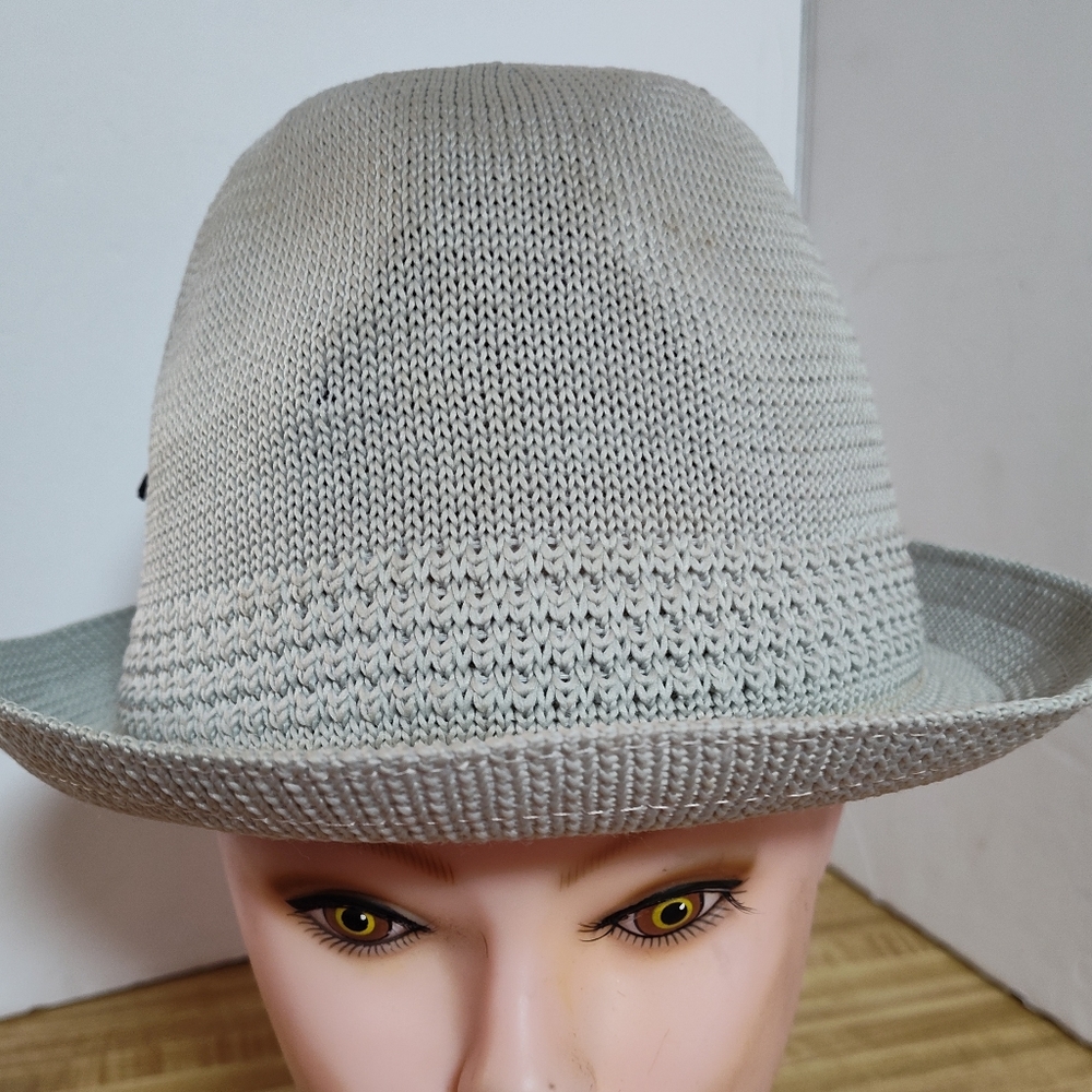 Stacy Adams Fedora No Hat Band Lightweight Breathable Size Large Natural Greige